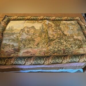 Handmade needle stitch tapestry